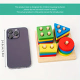 Kleurrijke Houten Speelgoedset - Educatief Speelgoed voor Kinderen