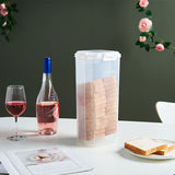 Transparante Brooddoos met Luchtdichte Deksel - Versheid Behoud en Snijdgids