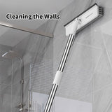 Roterende Schoonmaakborstel met Lange Steel – Veelzijdig en Krachtig voor Vloer, Muur en Raam