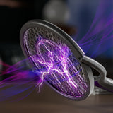 Vouwbare Elektrische Muggen Zapper – Oplaadbaar met Uitschuifbare Steel