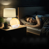 Halo Light Digitale Wekker – Zonsopgang Wecker met USB Voeding en Dubbelen Alarmfunctie
