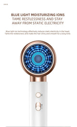 Professionele Föhn 2400W met koude en warme lucht - negatieve ionen - krachtige haardroger voor salonresultaten