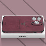 Luxe Hirschleder iPhone Hoes - Veltro