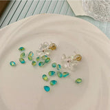 Kristal Bloem Kwast Oorbellen – Sophia