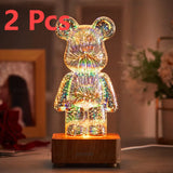 Magische 3D-Vuurwerkprojector Lamp - StarBear