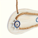Houten Flip-Flop Wanddecoratie - Nautische Stijl voor een Zomerse Uitstraling