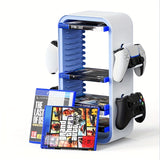 Universele Game Disc Opberghouder en Controller Display Stand – Voor PS5, PS4, Switch en Xbox