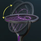 Vouwbare Elektrische Muggen Zapper – Oplaadbaar met Uitschuifbare Steel