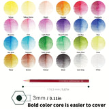 Set van 48 Gekleurde Potloden – Professionele Kwaliteit voor Teken- en Schilderprojecten