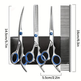 Professionele Verzorgingsset voor Huisdieren – Scharen en Kam voor Perfecte Verzorging van Honden en Katten