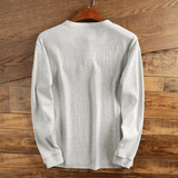 Henley Shirt - Wafelstructuur - Comfortabel