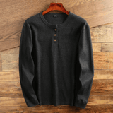 Henley Shirt - Wafelstructuur - Comfortabel
