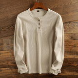Henley Shirt - Wafelstructuur - Comfortabel
