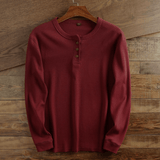 Henley Shirt - Wafelstructuur - Comfortabel