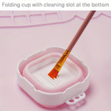 Siliconen Schildermat met Palet en Penseelhouder – Duurzaam en Flexibel