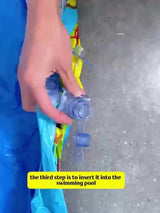 Ocean Splash Opblaasbare Kinderzwembad – Dikke PVC voor Tuinplezier