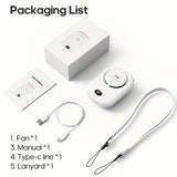 USB Oplaadbare Mini Nekventilator – Lichtgewicht met Verstelbare Snelheden