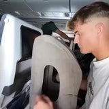 Opblaasbare Reis Neksteun met Hartvormige Uitsparing – Compact en Wasbaar