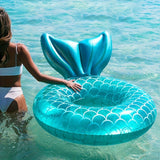 Opblaasbare Zwembad Float in Zeemeermin Schaal – Ergonomisch Ontwerp met Kussen