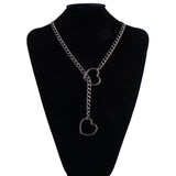 Hart Slot Ketting Stellen Choker | 14K Verguld