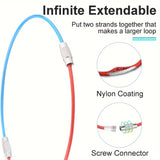 Stalen Kabel Keychains Set – Duurzame Sleutelhangers voor Reizen en Buitenactiviteiten