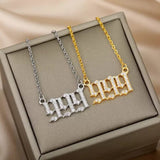 Zirkonia Engelengetallen-Halsketting – Seraphina