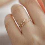 Luxueuze Vlinder Ring met Fonkelende Zirkonia – Aurielle