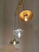 Noordse Design LED-Hanglamp | Kleurrijke glas- en koperverlichting voor slaapkamer, woonkamer & bar