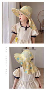 Kinder Sonnenhut met UPF 50+ - Brede rand en Verstelbare Kinband