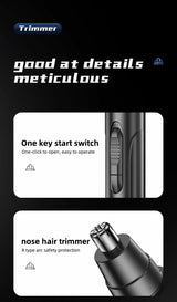 Professionele pijnloze neus- en oorhaarschneider voor mannen en vrouwen – Oplaadbaar