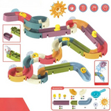 Waterglijbaan voor in de badkuip – Bouwset met eenden & glijbanen