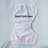 Verstelbare Wasbare Zwemluier voor Baby's – Lekvrij met Visprint