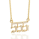 Zirkonia Engelengetallen-Halsketting – Seraphina