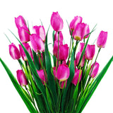 Set van 6 Bundels Kunst Tulpen – UV-bestendig en Realistisch voor Tuin- en Interieurdecoratie