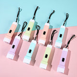 Mini Macaron Fakkelset – 12 Heldere Kleuren in Draagbaar Ontwerp