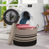 Klassieke Geweven Opbergmand met Deksel - Stijlvolle Oplossing voor je Spullen