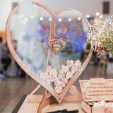 Hartvormig Houten Gastenboek – Memoro