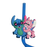 Stitch Herbruikbare Rietjes Set – 16 Kleurrijke Rietjes voor Feesten en Verjaardagen