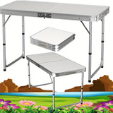 Opvouwbare Kampeertafel - Lichtgewicht en Draagbaar, Ideaal voor Feesten en Buitenactiviteiten