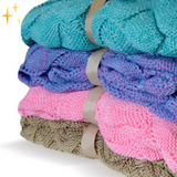 Warme Gebreide Zeemeermin Deken – MermaidDreams