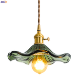 Noordse Design LED-Hanglamp | Kleurrijke glas- en koperverlichting voor slaapkamer, woonkamer & bar