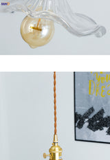 Noordse Design LED-Hanglamp | Kleurrijke glas- en koperverlichting voor slaapkamer, woonkamer & bar