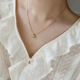 Gouden Jakobsmuschel-Bloemketting – Paars