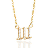 Zirkonia Engelengetallen-Halsketting – Seraphina