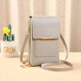 Schoudertas van zacht leer met anti-diefstalbescherming – SafeTouch