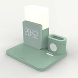 Multi-Functionele Draadloze Oplaadstation – Inclusief Lamp en Alarmklok