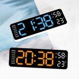 Grote Digitale Wekker | Multifunctioneel Display | USB-voeding
