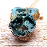 Natuurlijke Kristallen Geode Hanger – Gaia