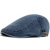 Heren Vintage Denim Baret - Retro Stijl - Casual Elegantie