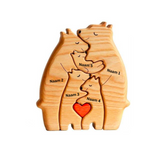 Houten Berenfamilie Decor | Personaliseerbaar & Uniek